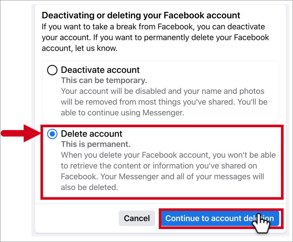 How to Delete Your Facebook Account.
