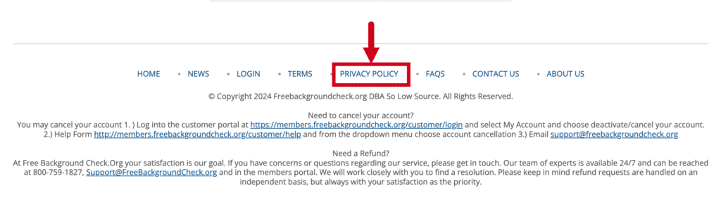 How to Opt Out of FreeBackgroundCheck.org