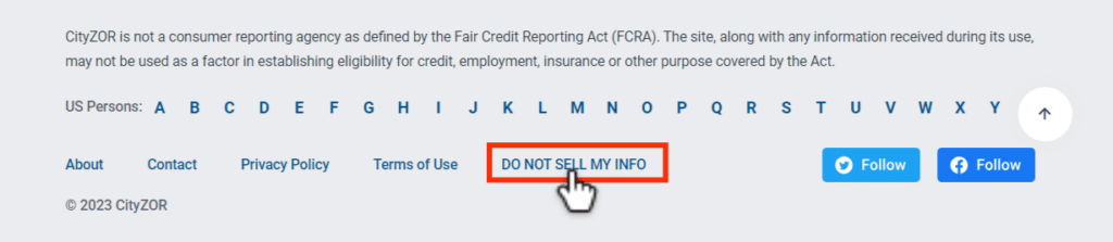How to Opt Out of CityZOR
