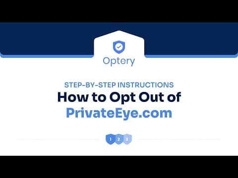 How to Opt Out of PrivateEye – Step by Step Instructions
