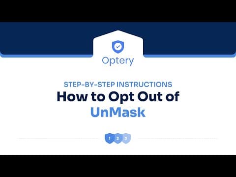 Opt Out of UnMask Step by Step Instructions