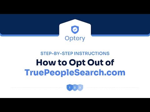 Remove Yourself from TruePeopleSearch Step by Step Instructions