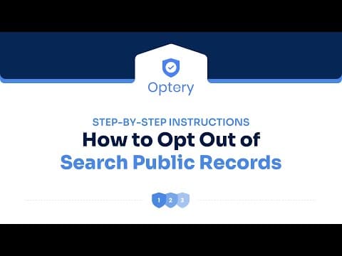 Opt Out of Search Public Records Step by Step Instructions