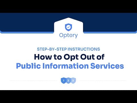 How To Opt Out from Public Information Services Step by Step Instructions