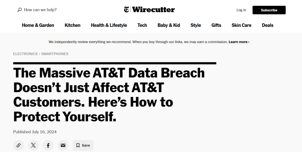 The Massive AT&T Data Breach Doesn't Just Affect AT&T Customers. Here's How to Protect Yourself.
