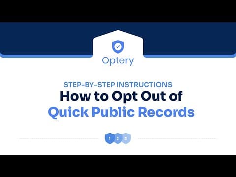 How to Opt Out of Quick Public Records – Step by Step Instructions